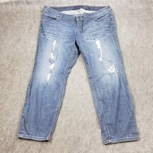 Z Cavaricci Jeans‎ Womens 22 Petite Blue Skinny Mid Rise Denim Plus Ladies 43x28